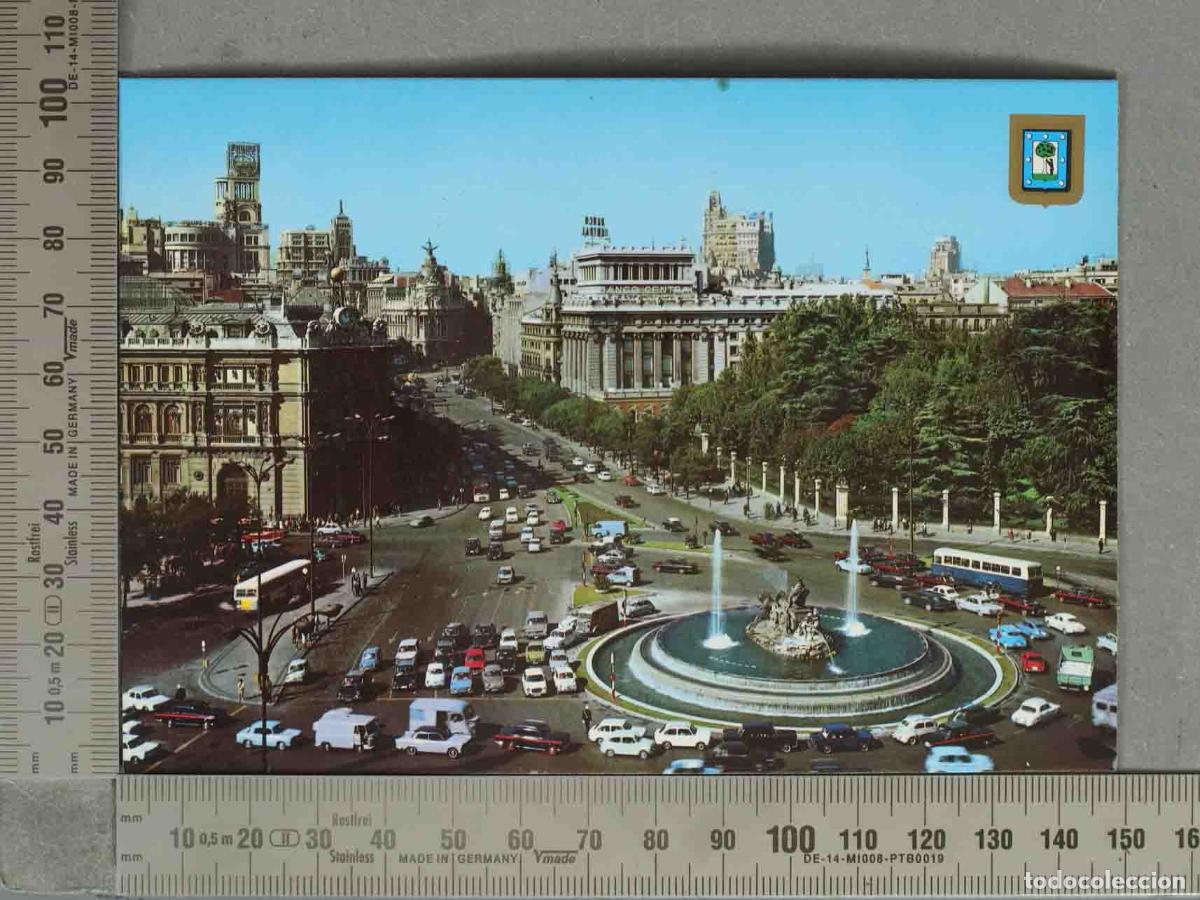 Cartoline: POSTAL. Madrid - Plaza de Cibeles - Escudo de Oro