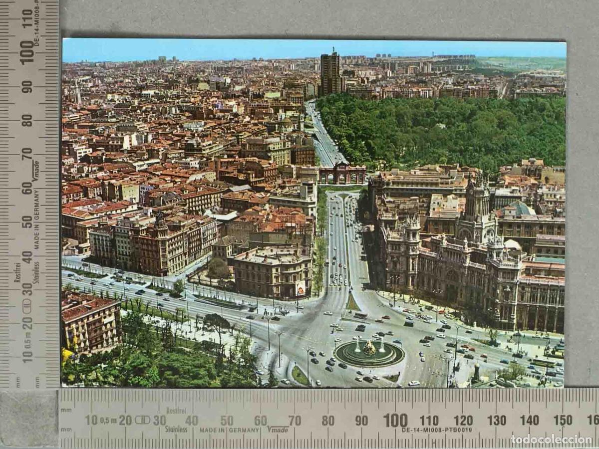 Postales: POSTAL. Madrid - Vista parcial - Plaza de Cibeles