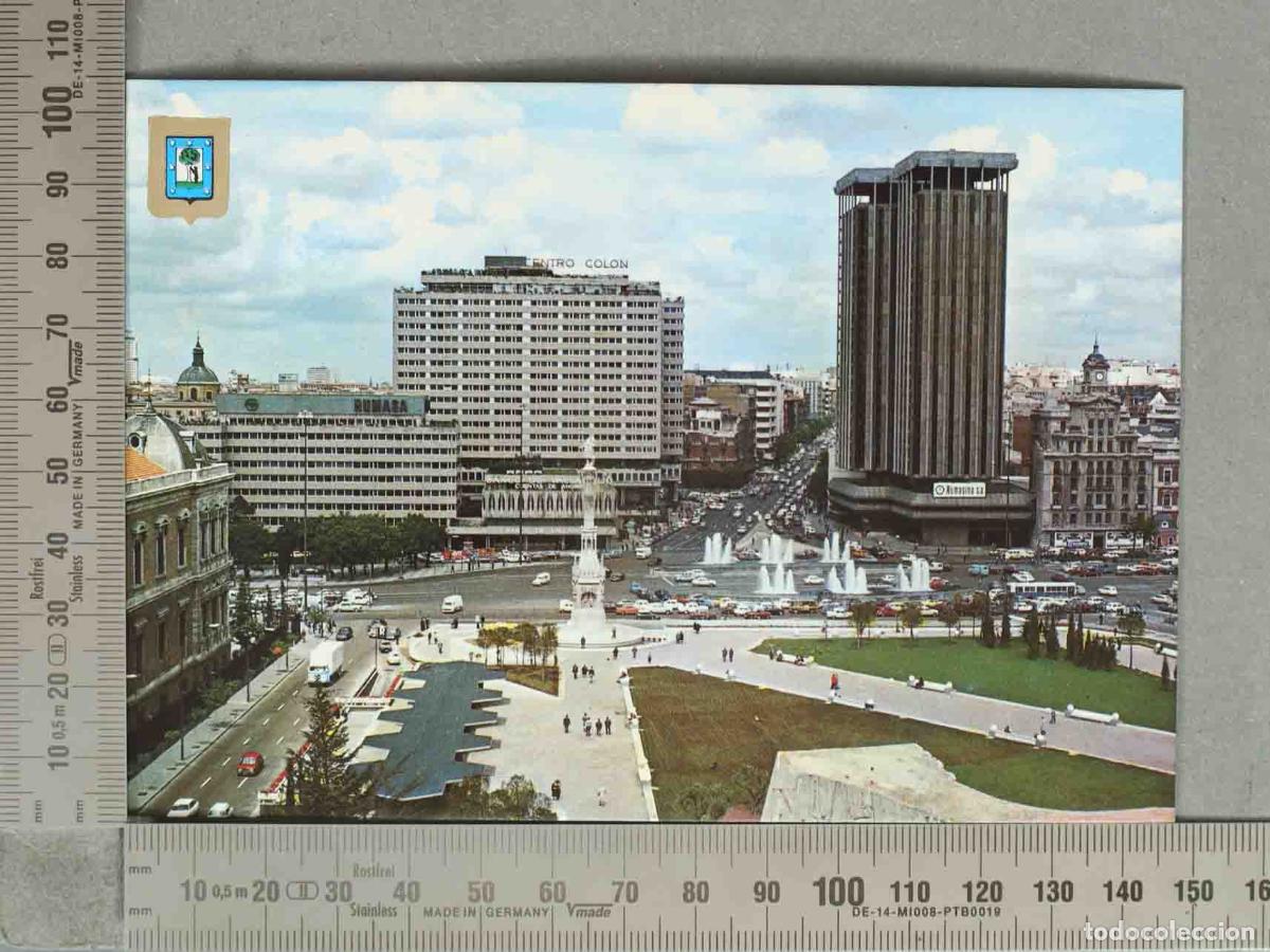 Postales: POSTAL. Madrid - Plaza de Col&oacute;n y Torres de Col&oacute;n