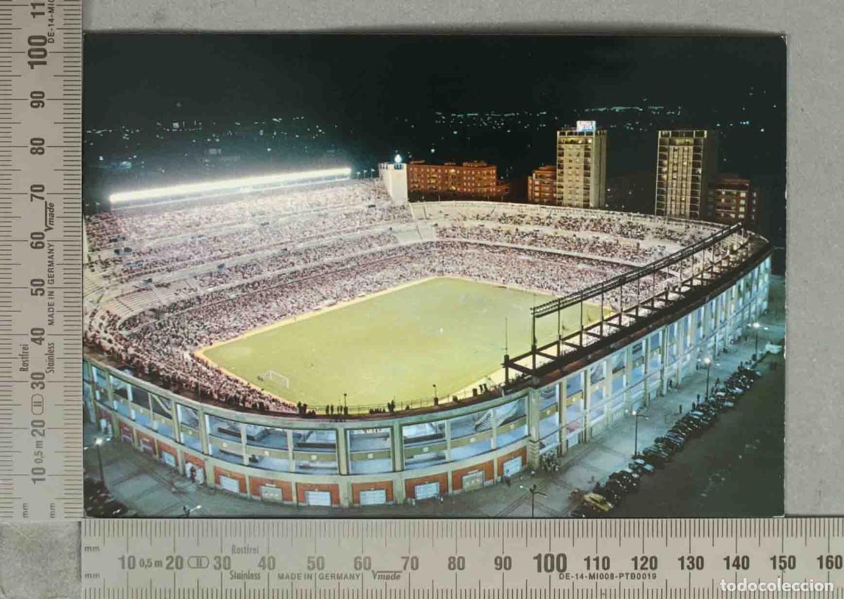 Postales: POSTAL. Madrid - Estadio Santiago Bernab&eacute;u - Vista nocturna