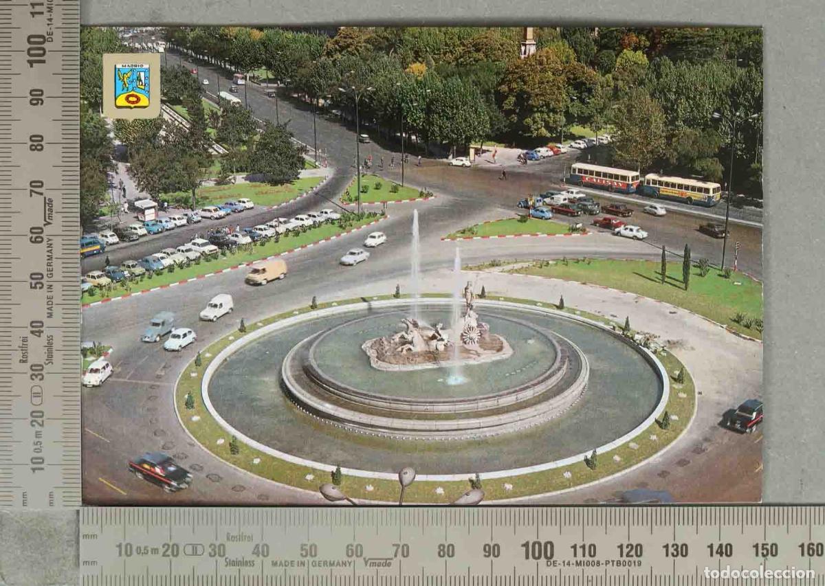 Postales: POSTAL. Madrid - Fuente de Neptuno - Ed. Fisa Dominguez