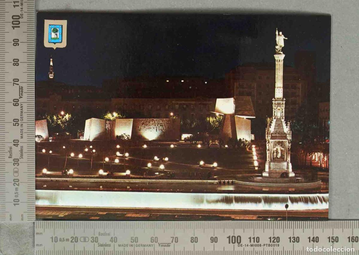 Postais: POSTAL. Madrid - Plaza de Col&oacute;n y Jardines del Descubrimiento