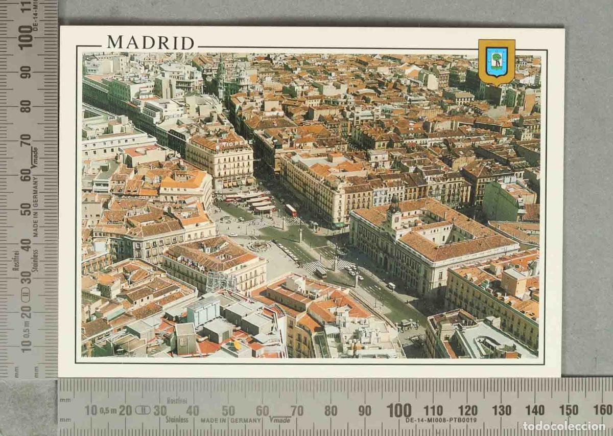 Postales: POSTAL. Madrid - Vista a&eacute;rea - Calle de Alcal&aacute;
