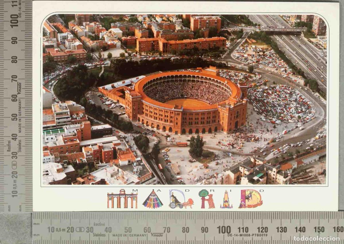 Cartoline: POSTAL. Madrid - Plaza de Toros de las Ventas - Vista a&eacute;rea