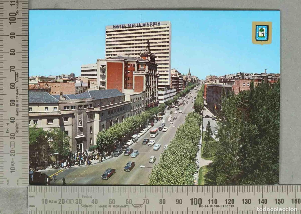 Postales: POSTAL. Madrid - Calle de la Princesa - Hotel Meli&aacute; Madrid