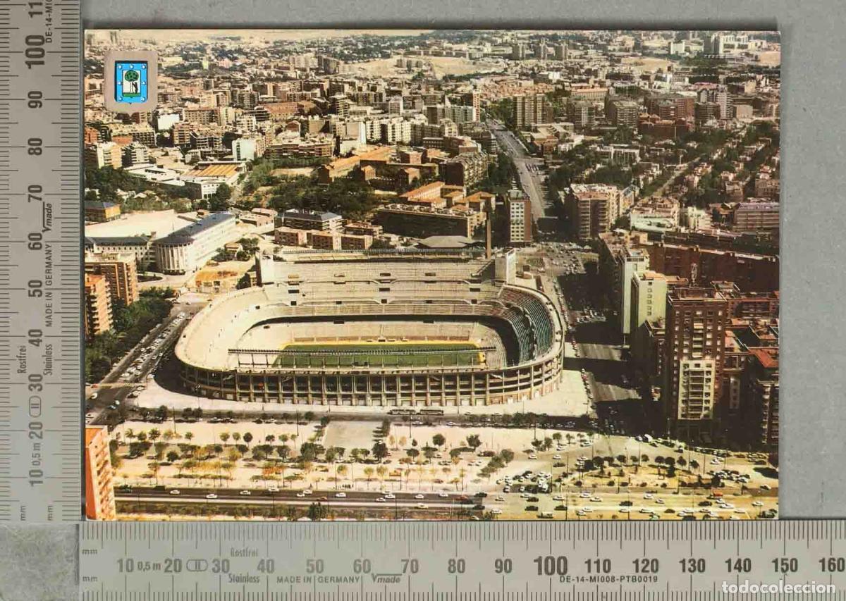 Postales: POSTAL. Estadio Santiago Bernab&eacute;u - Vista a&eacute;rea - Real Madrid