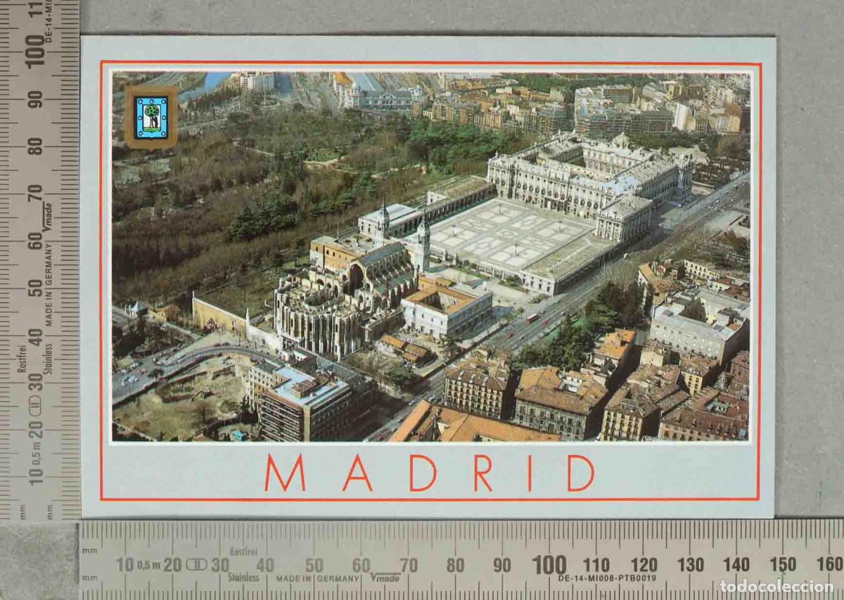 Postales: POSTAL. Palacio Real de Madrid - Vista a&eacute;rea