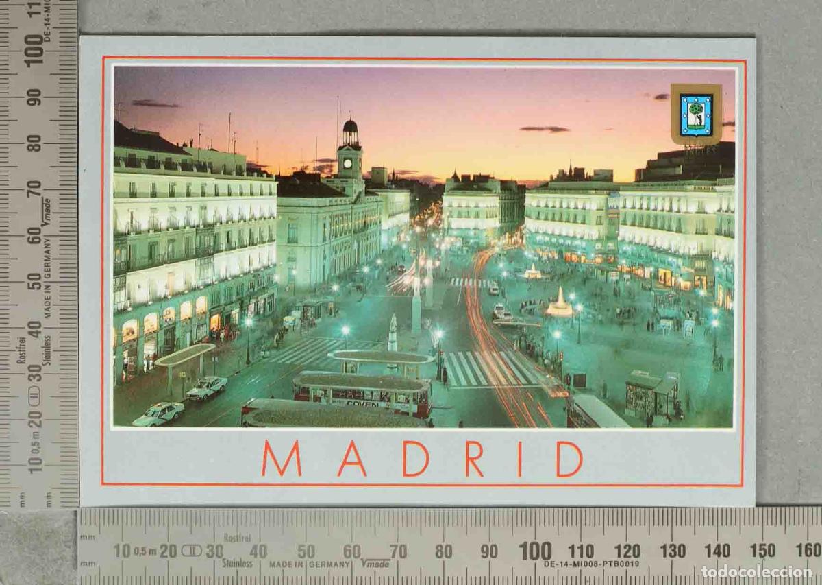 Postales: POSTAL. Madrid - Puerta del Sol - Vista nocturna
