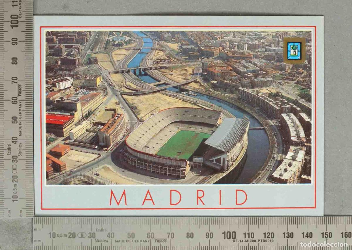 Postales: POSTAL. Madrid - Estadio Vicente Calder&oacute;n - Vista a&eacute;rea