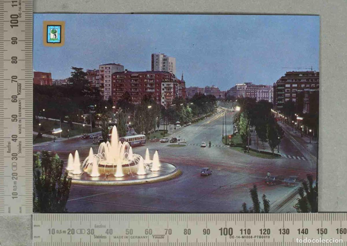 Postales: POSTAL. Plaza San Juan de la Cruz y Paseo de la Castellana - Escudo de Oro