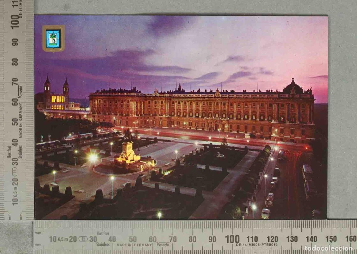 Postais: POSTAL. Madrid - Plaza de Oriente - Palacio Real - Escudo de Oro - Fisa