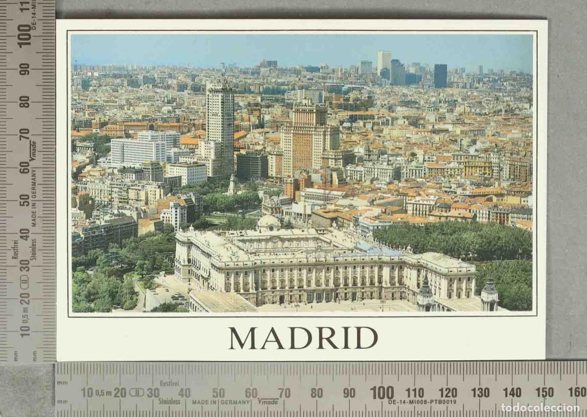 Postales: POSTAL. Madrid Vista A&eacute;rea Panor&aacute;mica Palacio Real