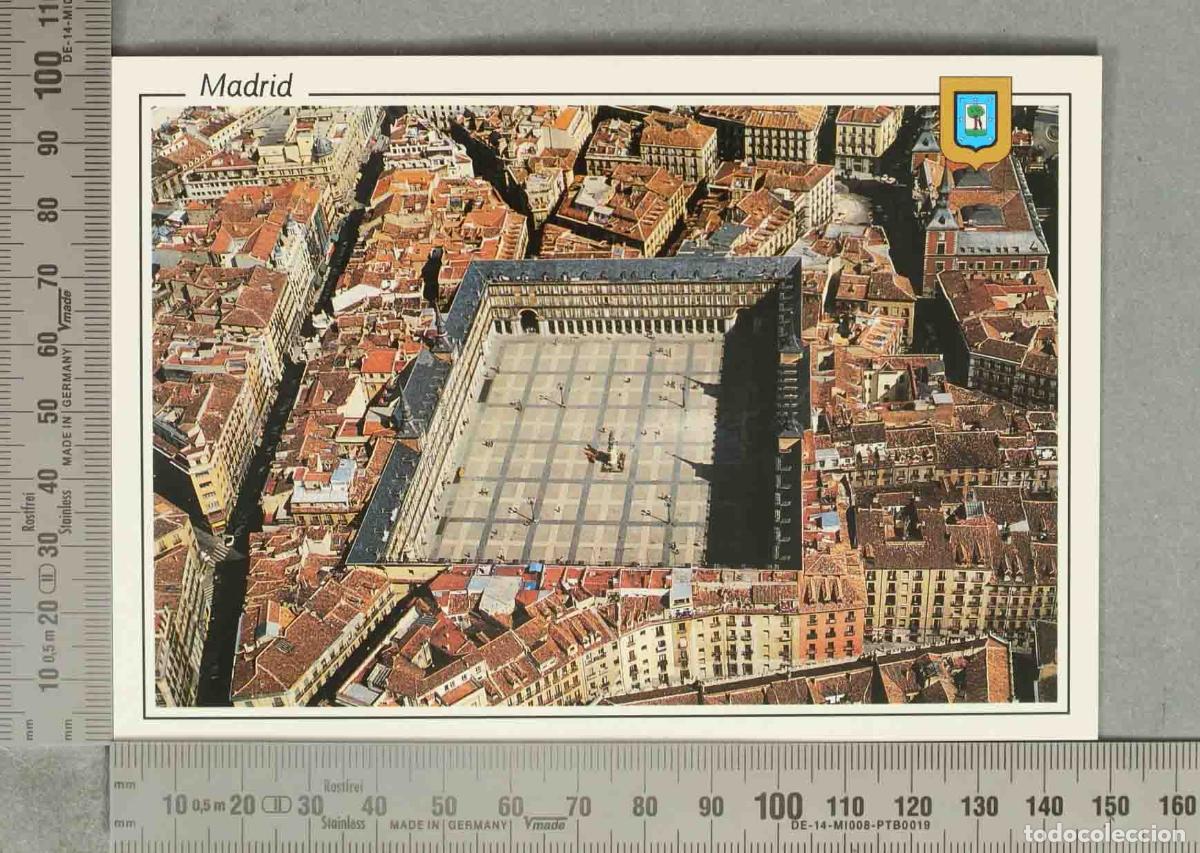 Postales: POSTAL. Madrid - Vista a&eacute;rea de la Plaza Mayor