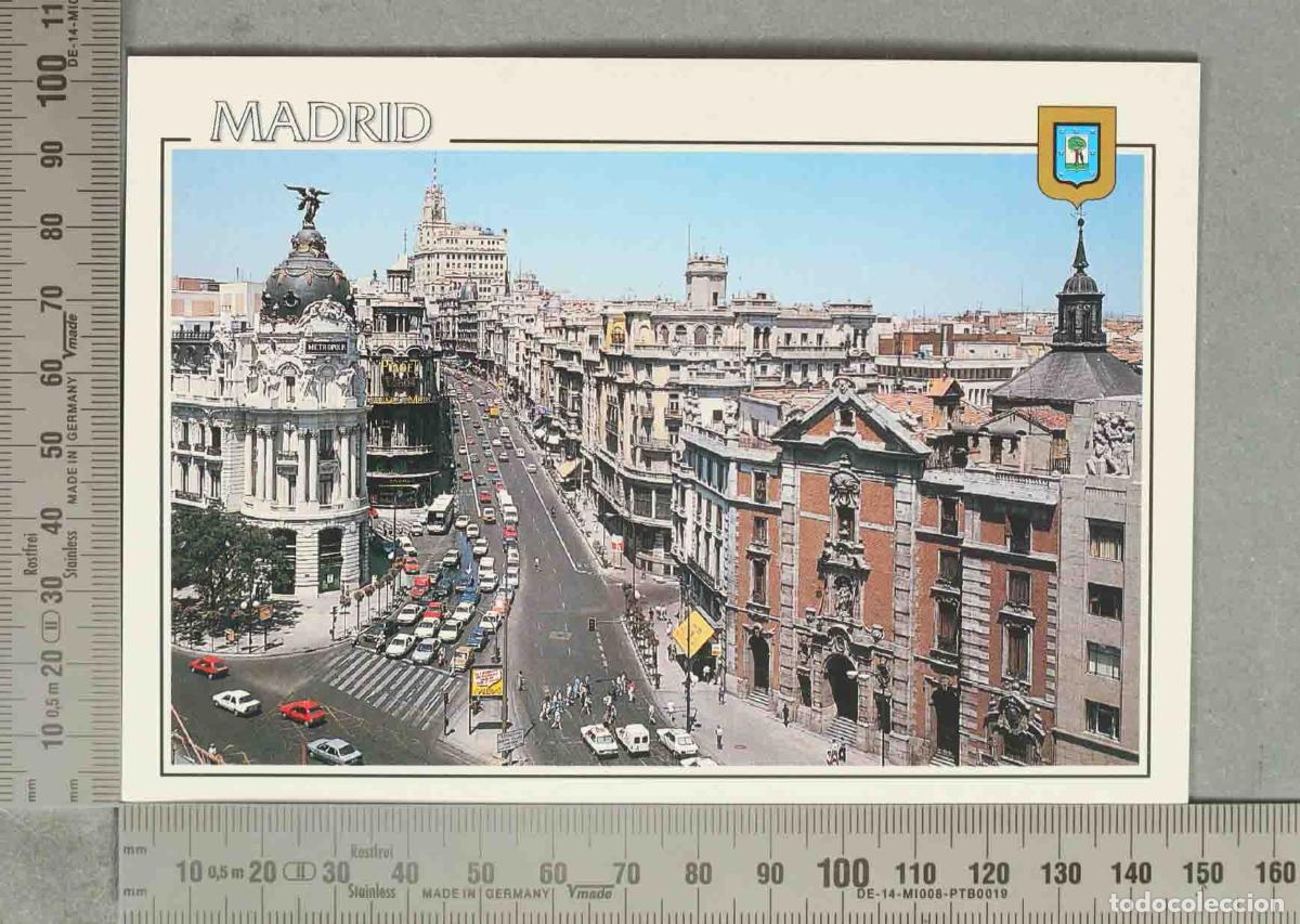 Postales: POSTAL. Madrid - Calle de Alcal&aacute; y Edificio Metr&oacute;polis