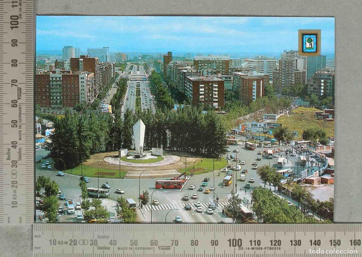 Postales: POSTAL. Madrid - Plaza de Castilla - Monumento a Calvo Sotel&oacute;