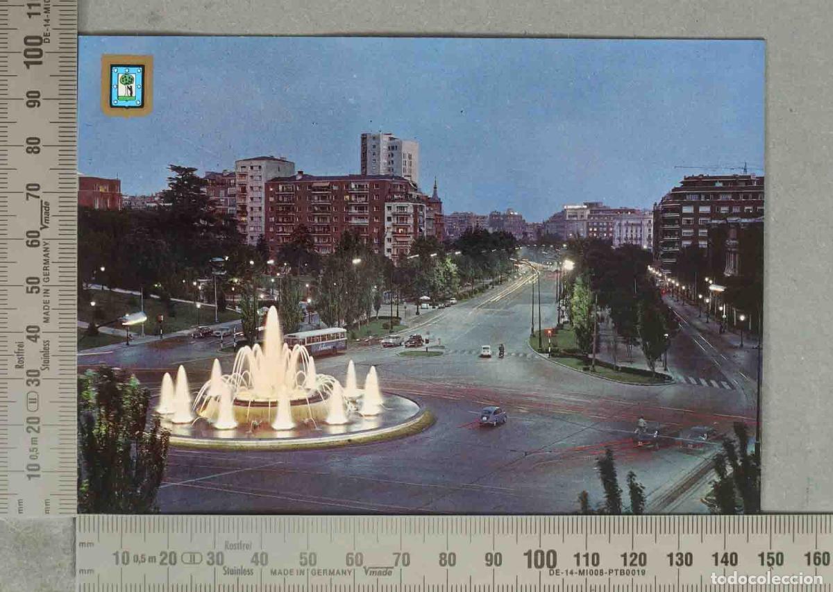 Postales: POSTAL. Madrid - Plaza de San Juan de la Cruz - Paseo de la Castellana - Dominguez - Escudo de Oro