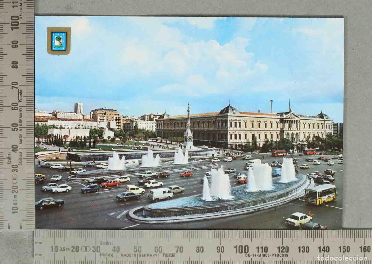 Postales: POSTAL. Madrid - Plaza de Col&oacute;n - Jardines del Descubrimiento