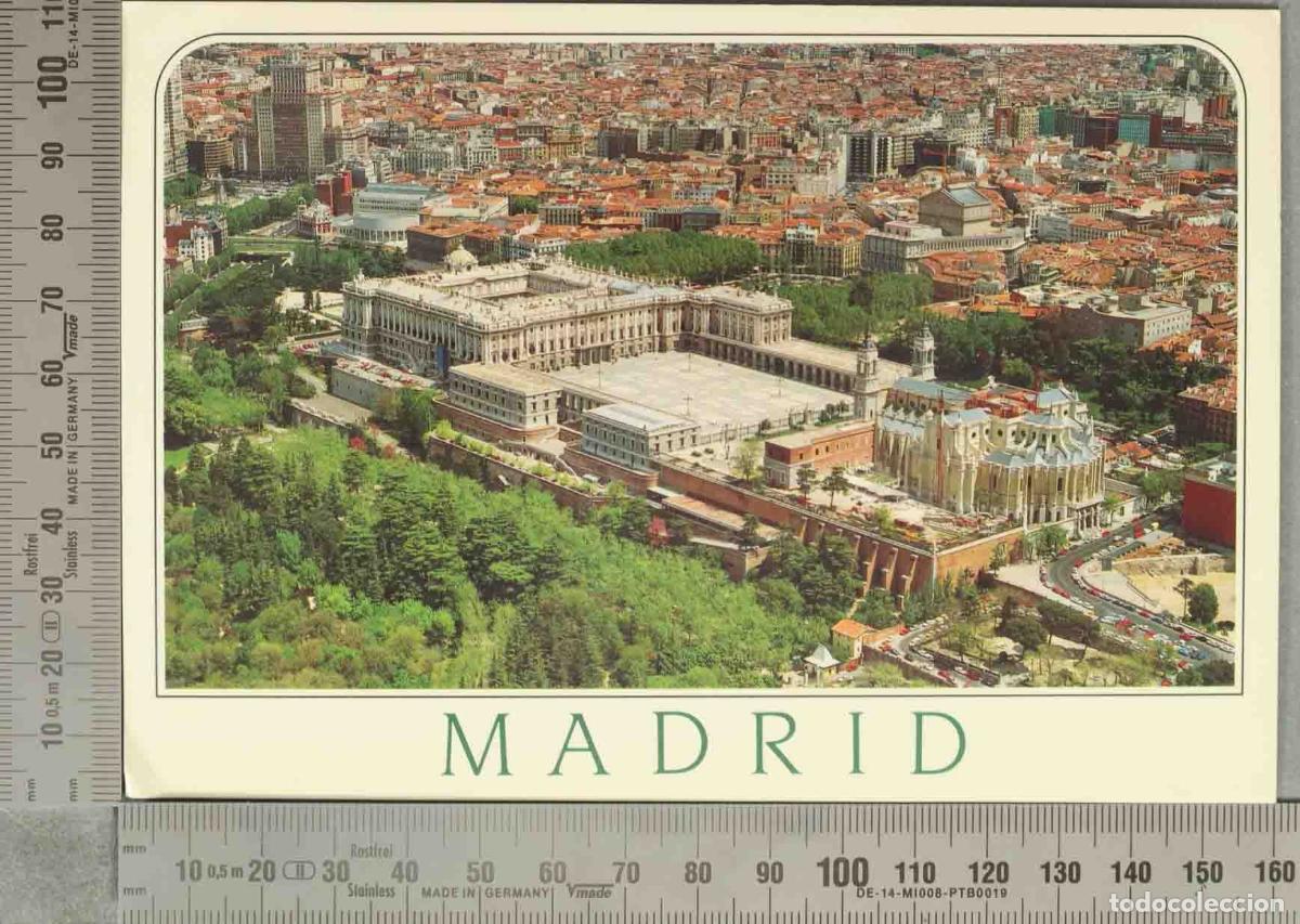 Cartoline: POSTAL. Madrid - Vista a&eacute;rea - Palacio Real y la Almudena