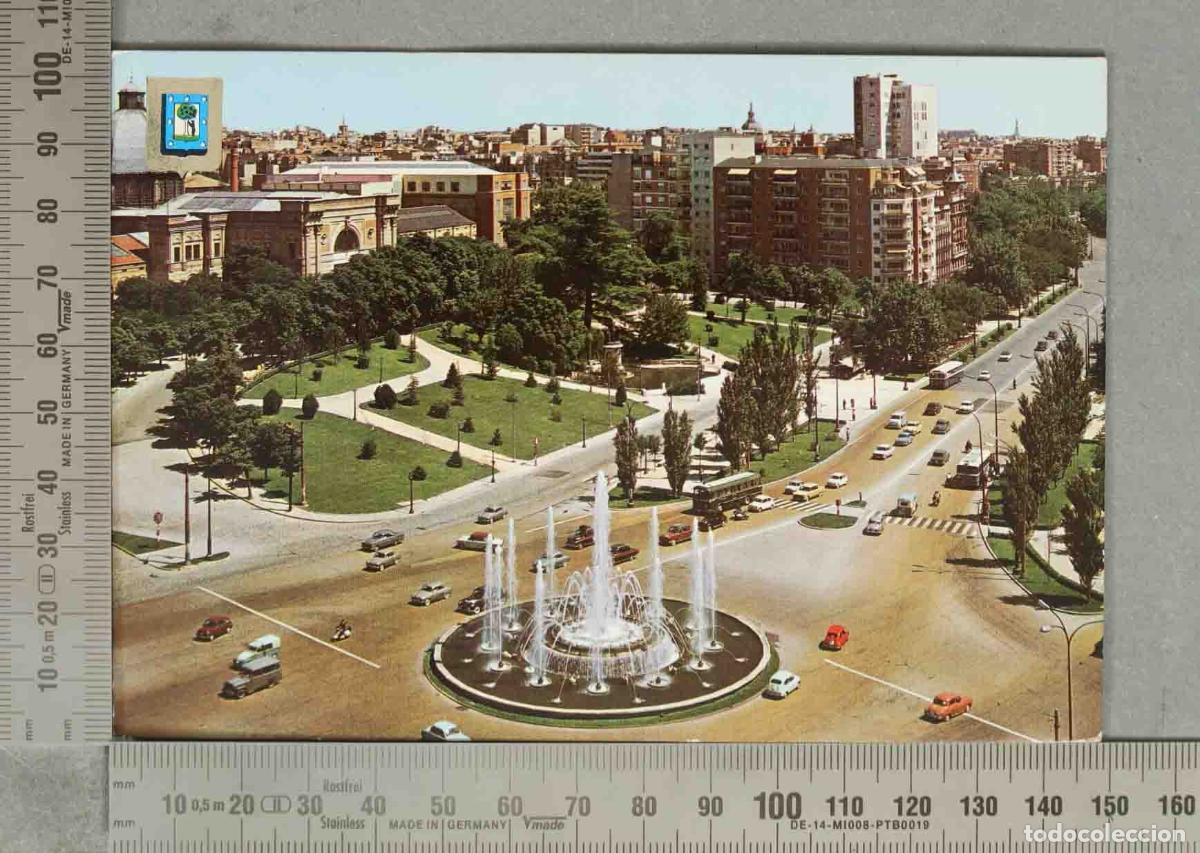Postales: POSTAL. Madrid - Plaza de San Juan de la Cruz - Paseo de la Castellana - Fuente