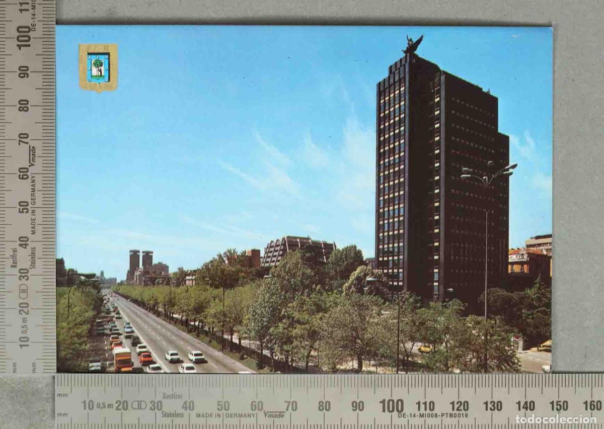 Postales: POSTAL. Edificio de la Uni&oacute;n y el F&eacute;nix - Paseo de la Castellana - Madrid