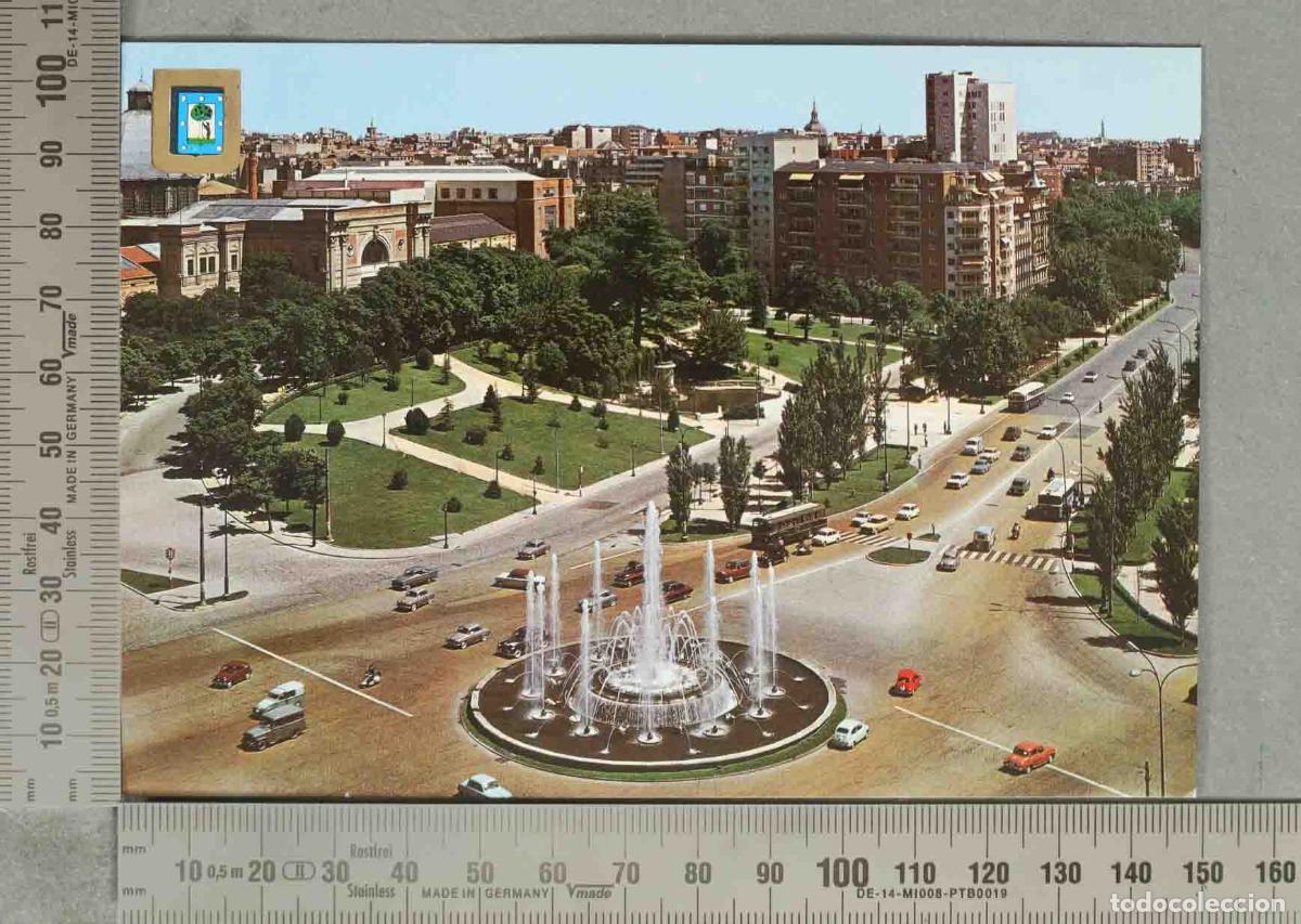 Postales: POSTAL. Madrid - Plaza de San Juan de la Cruz - Paseo de la Castellana - Fuente ornamental