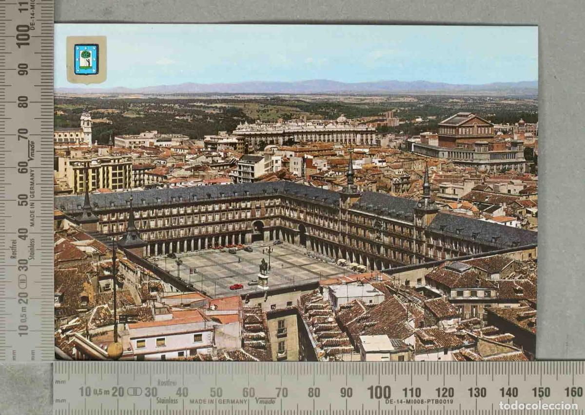 Postais: POSTAL. Madrid - Plaza Mayor - Vista a&eacute;rea
