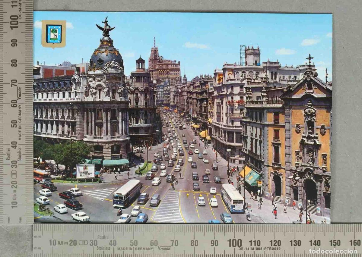 Postais: POSTAL. Madrid - Calle de Alcal&aacute; - Gran V&iacute;a - Edificio Metr&oacute;polis