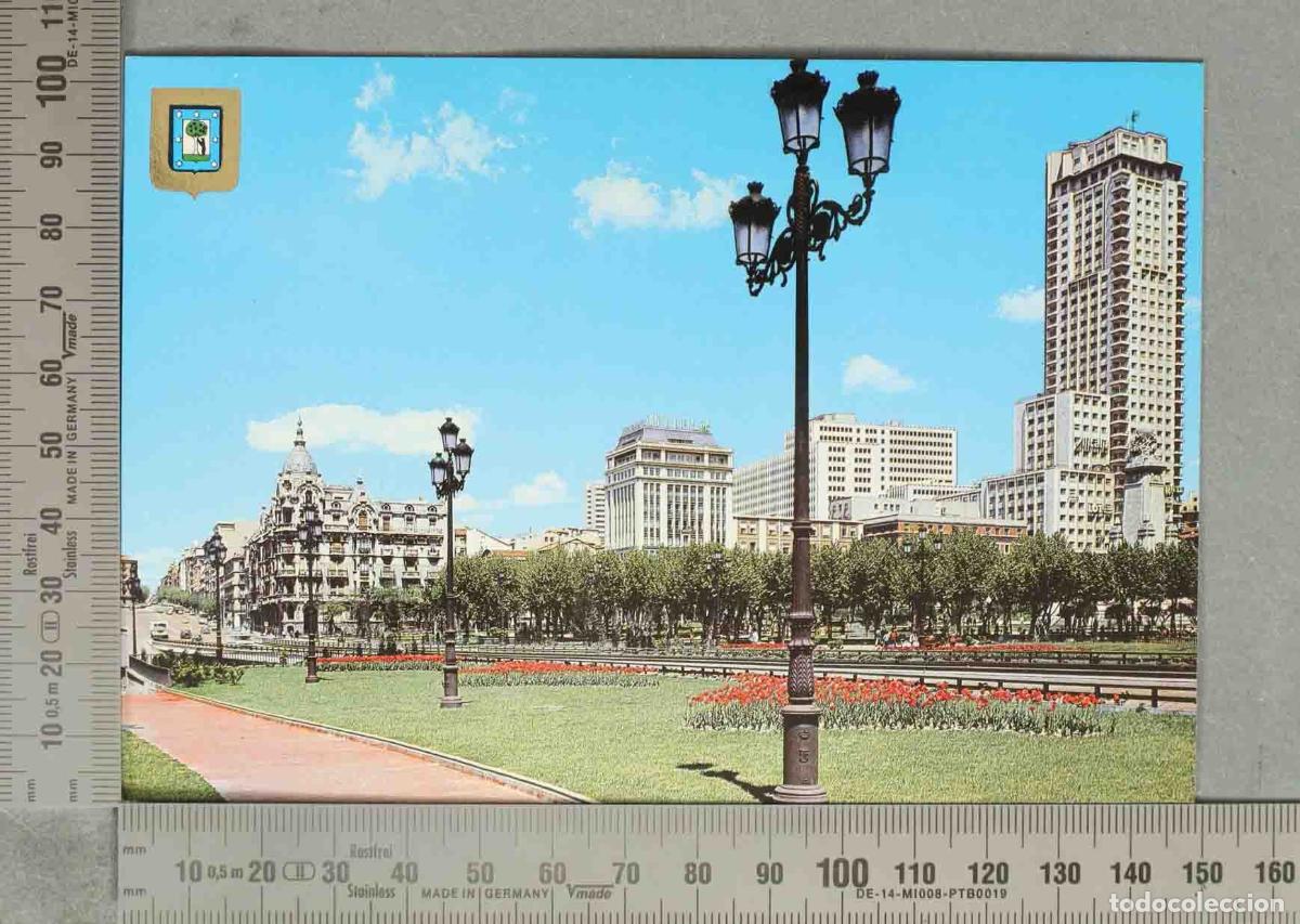 Cartoline: POSTAL. Madrid - Plaza de Espa&ntilde;a - Edificio Espa&ntilde;a - Torre de Madrid