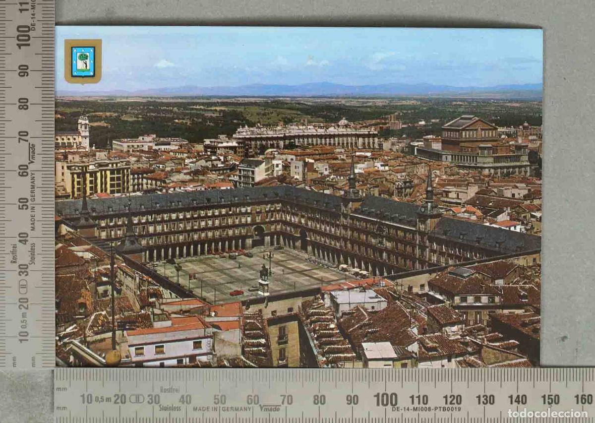 Postales: POSTAL. Madrid - Vista a&eacute;rea de la Plaza Mayor