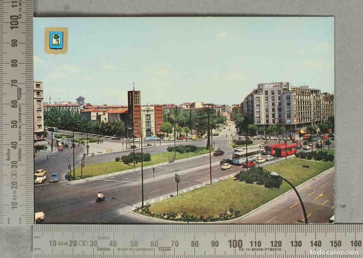 Postales: POSTAL. Madrid - Plaza de los Sagrados Corazones - Faisa Escudo de Oro