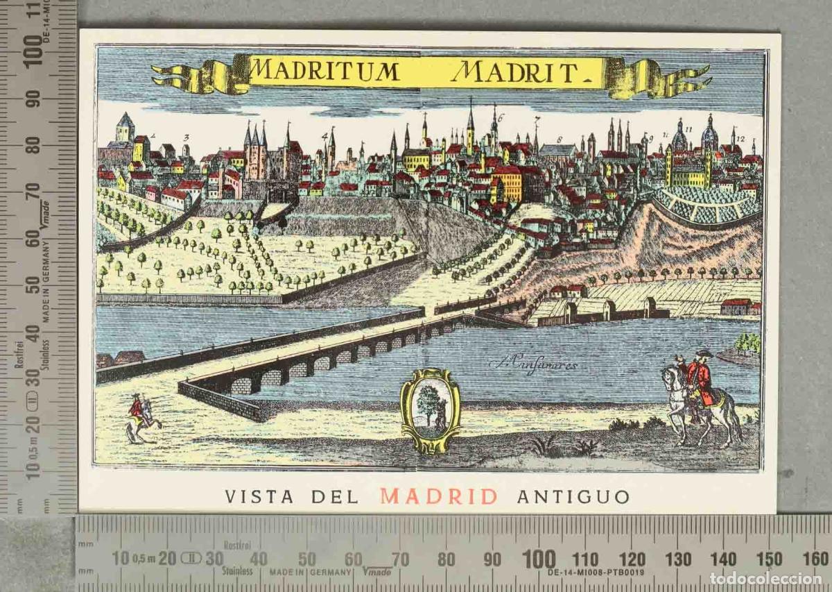 Postales: POSTAL. Vista del Madrid Antiguo - Madritum Madrit