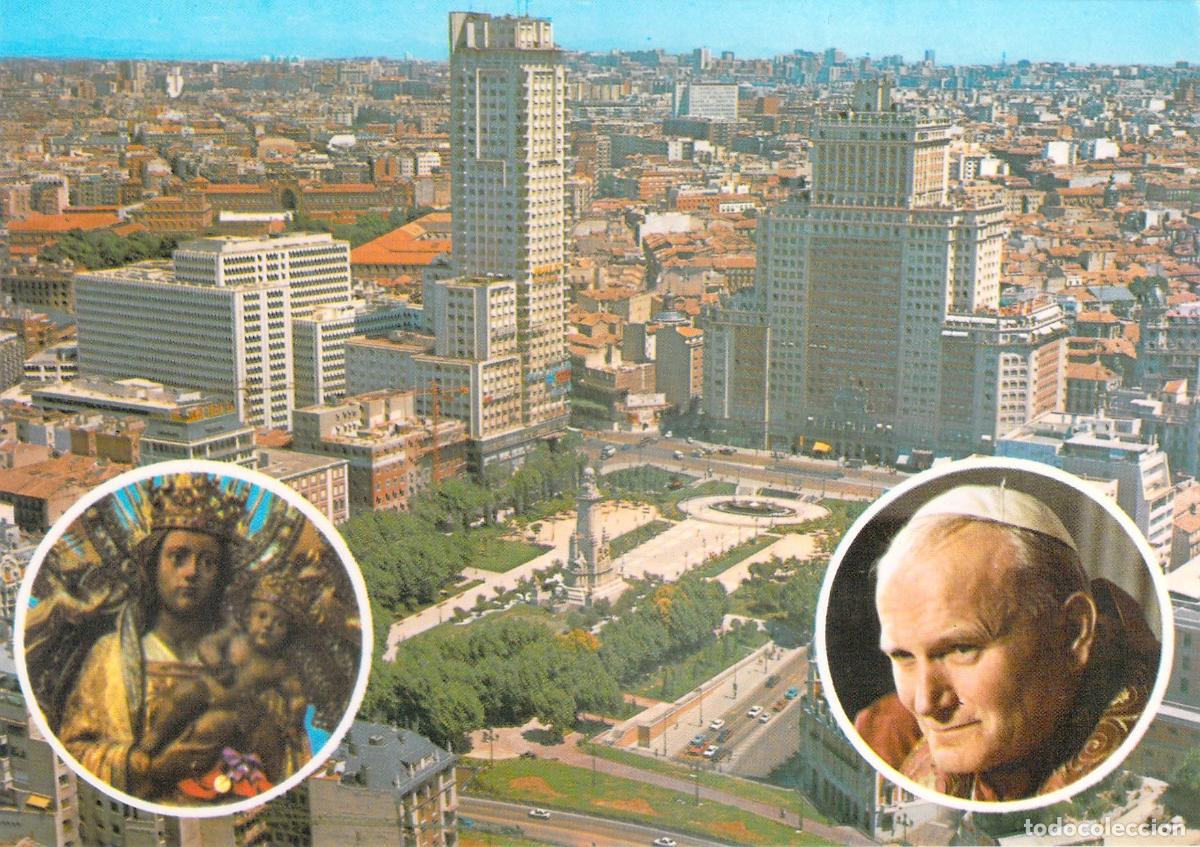 Postales: Postal de la Visita del Papa Juan Pablo II a Madrid