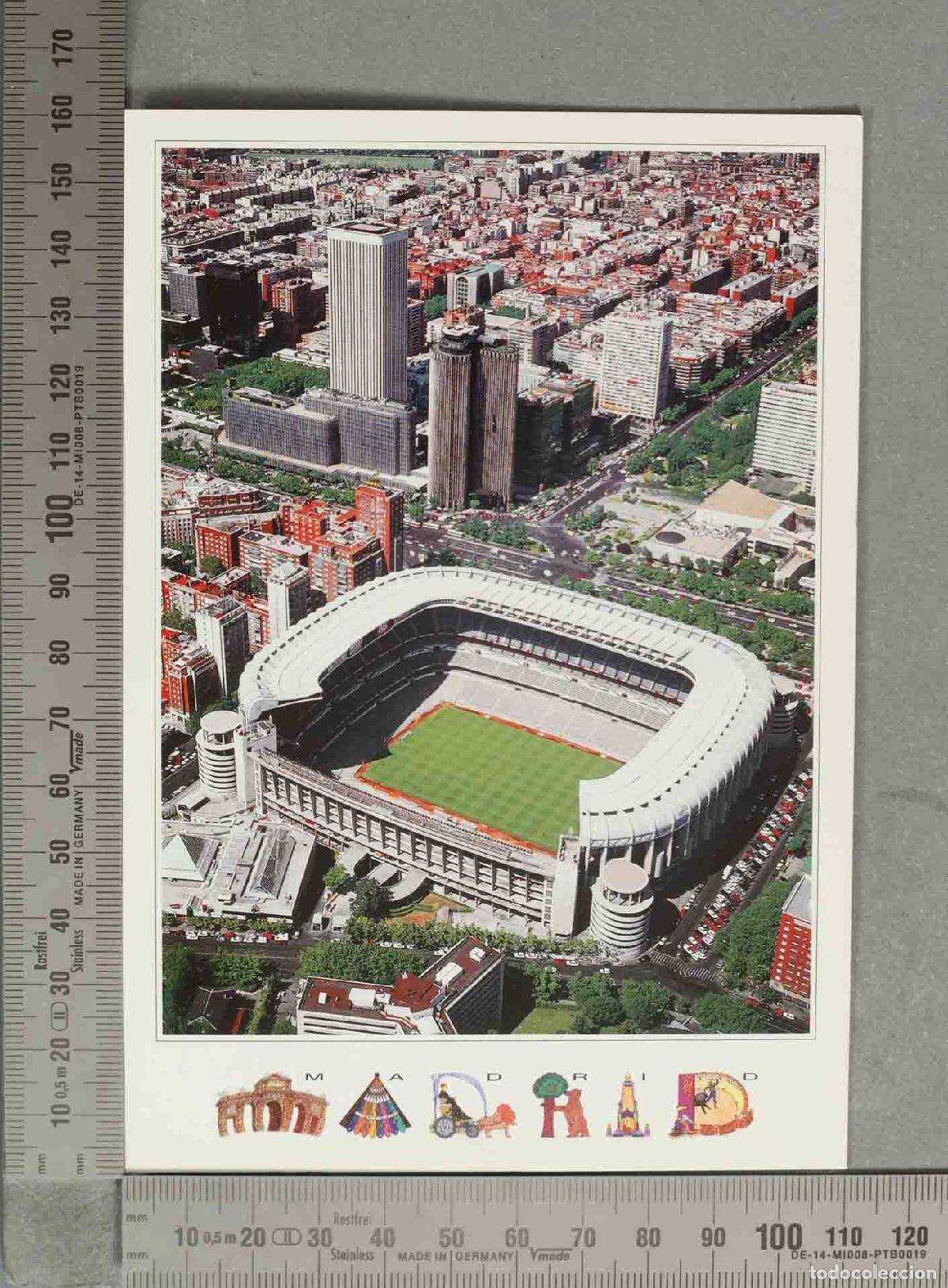 Postales: POSTAL. Madrid - Estadio Santiago Bernab&eacute;u - Vista a&eacute;rea - Complejo AZCA