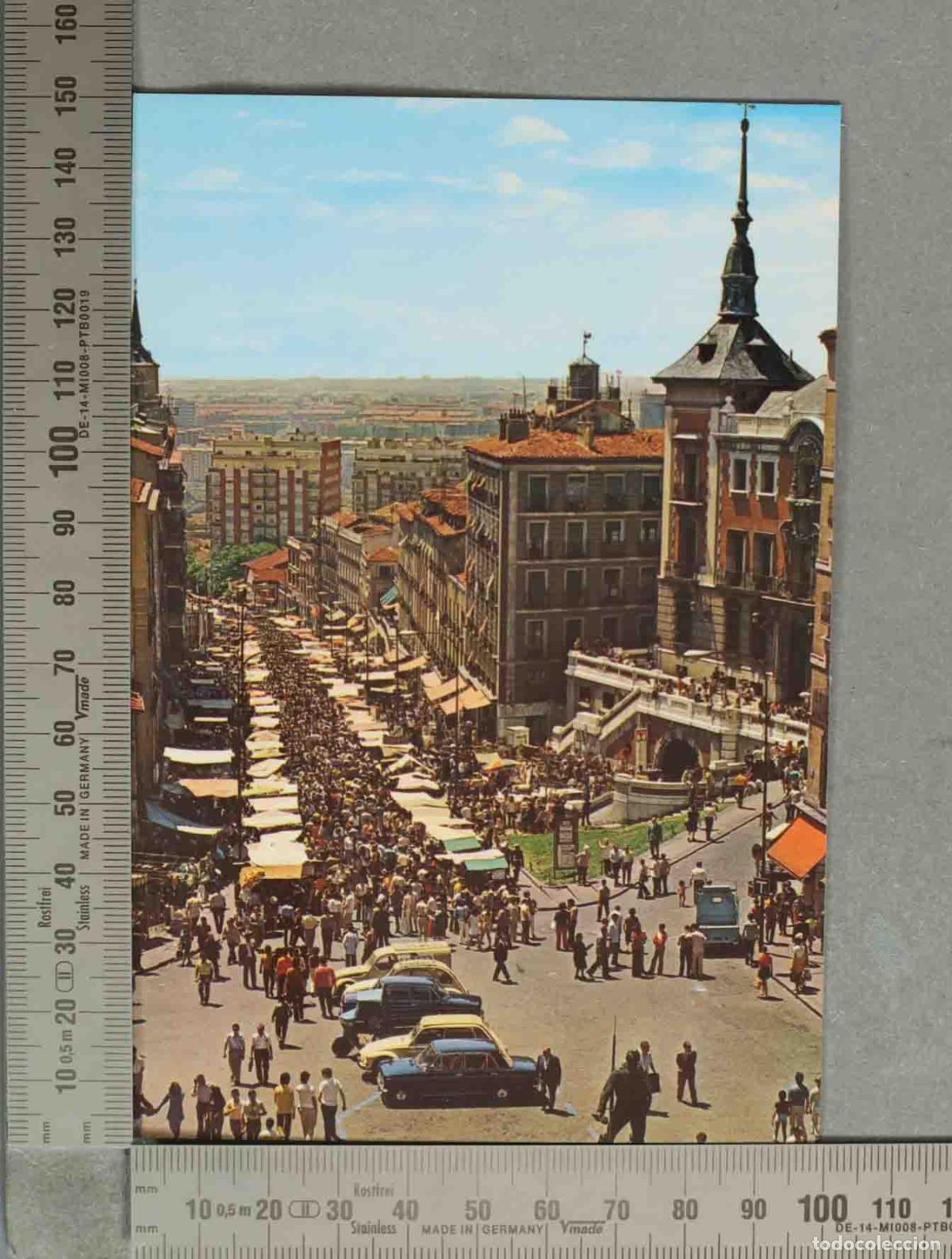 Postales: POSTAL. Madrid - El Rastro - Plaza de Cascorro - Garcia Garrabella y Cia