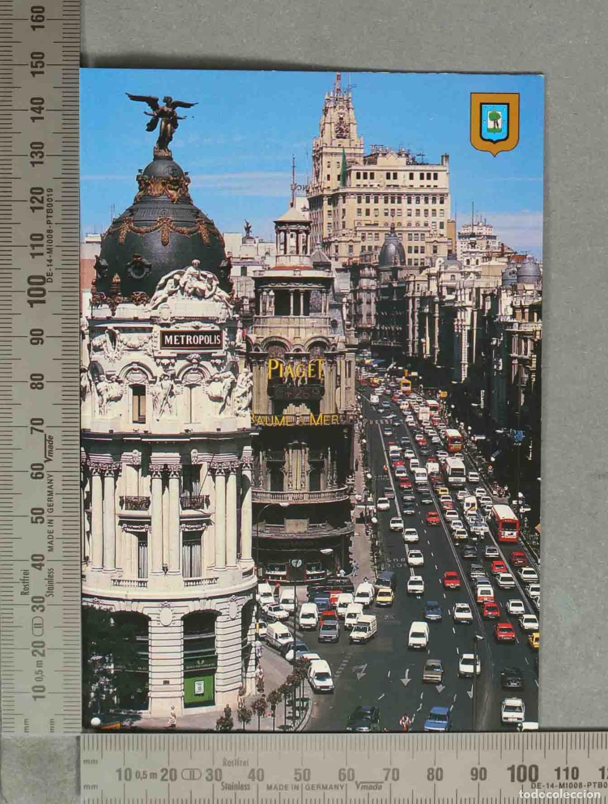 Postcards: POSTAL. Madrid - Gran V&iacute;a - Edificio Metr&oacute;polis