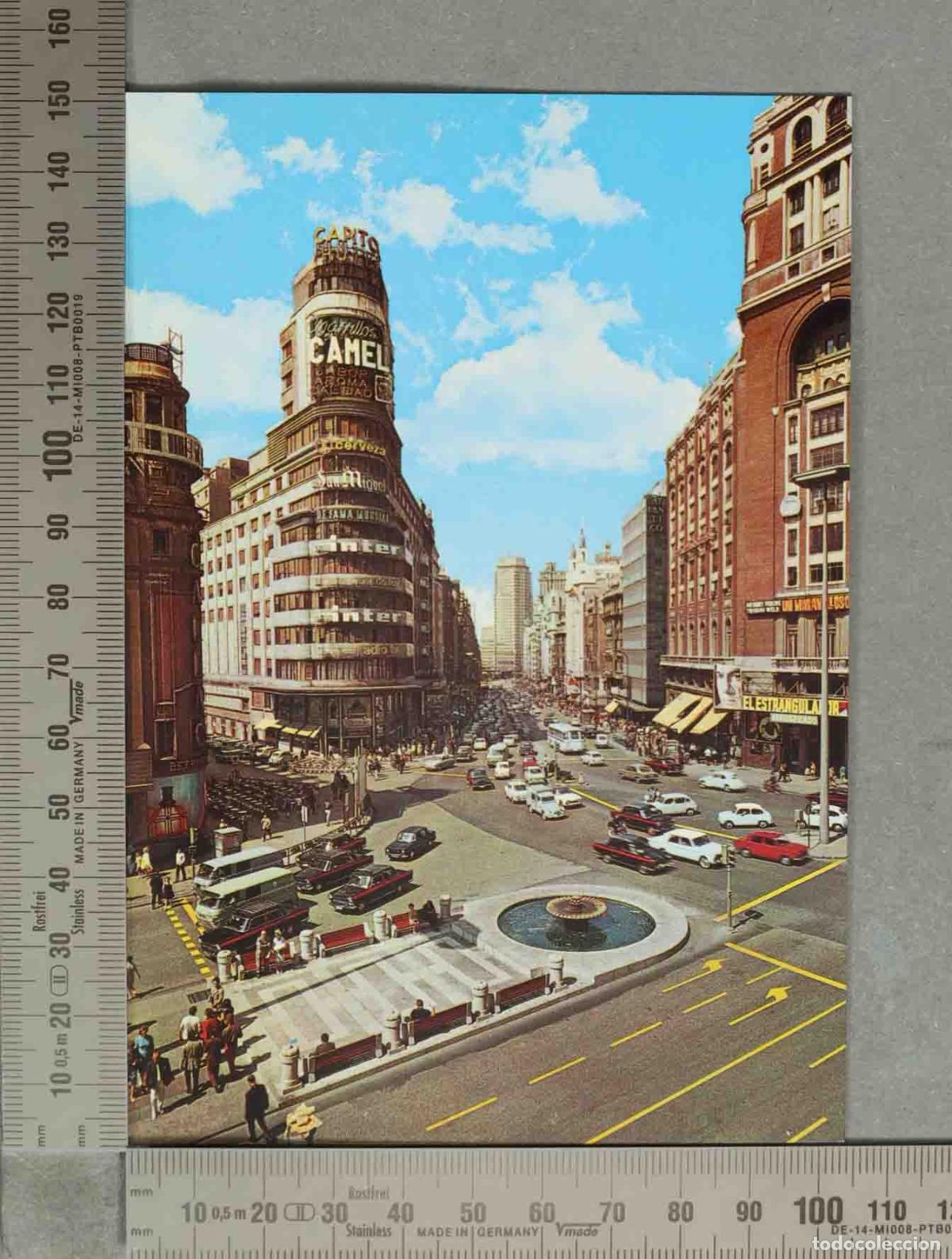 Postcards: POSTAL. Madrid - Plaza del Callao - Gran V&iacute;a - Edificio Carri&oacute;n - Capitol
