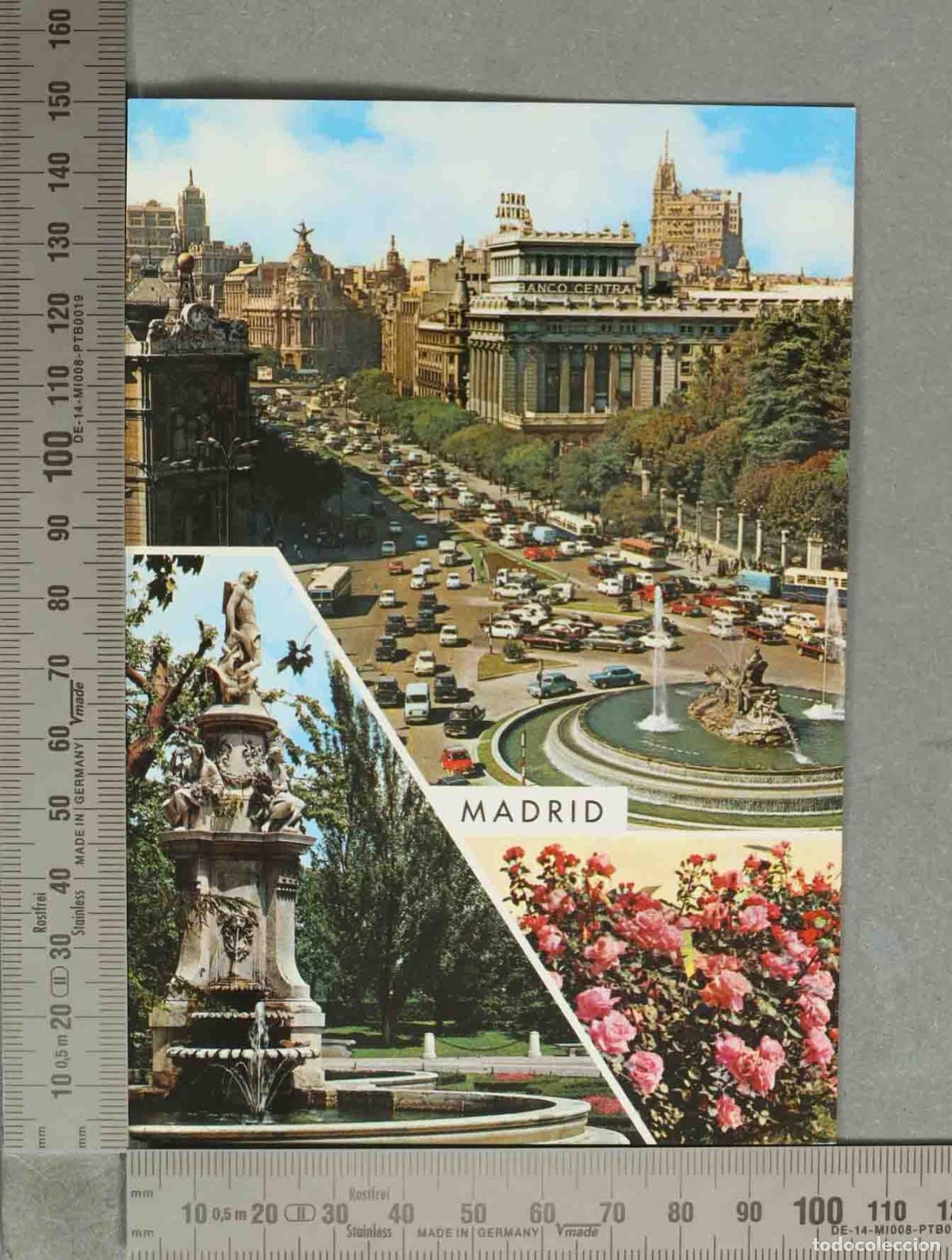 Postcards: POSTAL. Madrid - Plaza de Cibeles, Calle de Alcal&aacute; y Fuente de Apolo - Ediciones Garc&iacute;a Garrabella