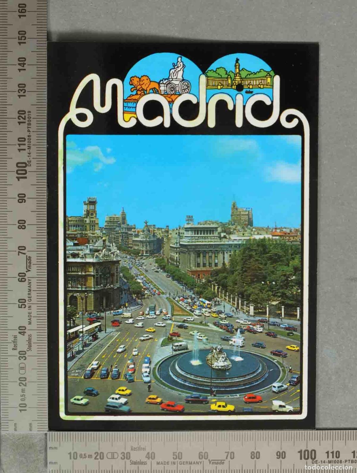 Postkarten: POSTAL. Madrid - Plaza de Cibeles - Alcal&aacute; y Gran V&iacute;a - Ediciones L. Dom&iacute;nguez