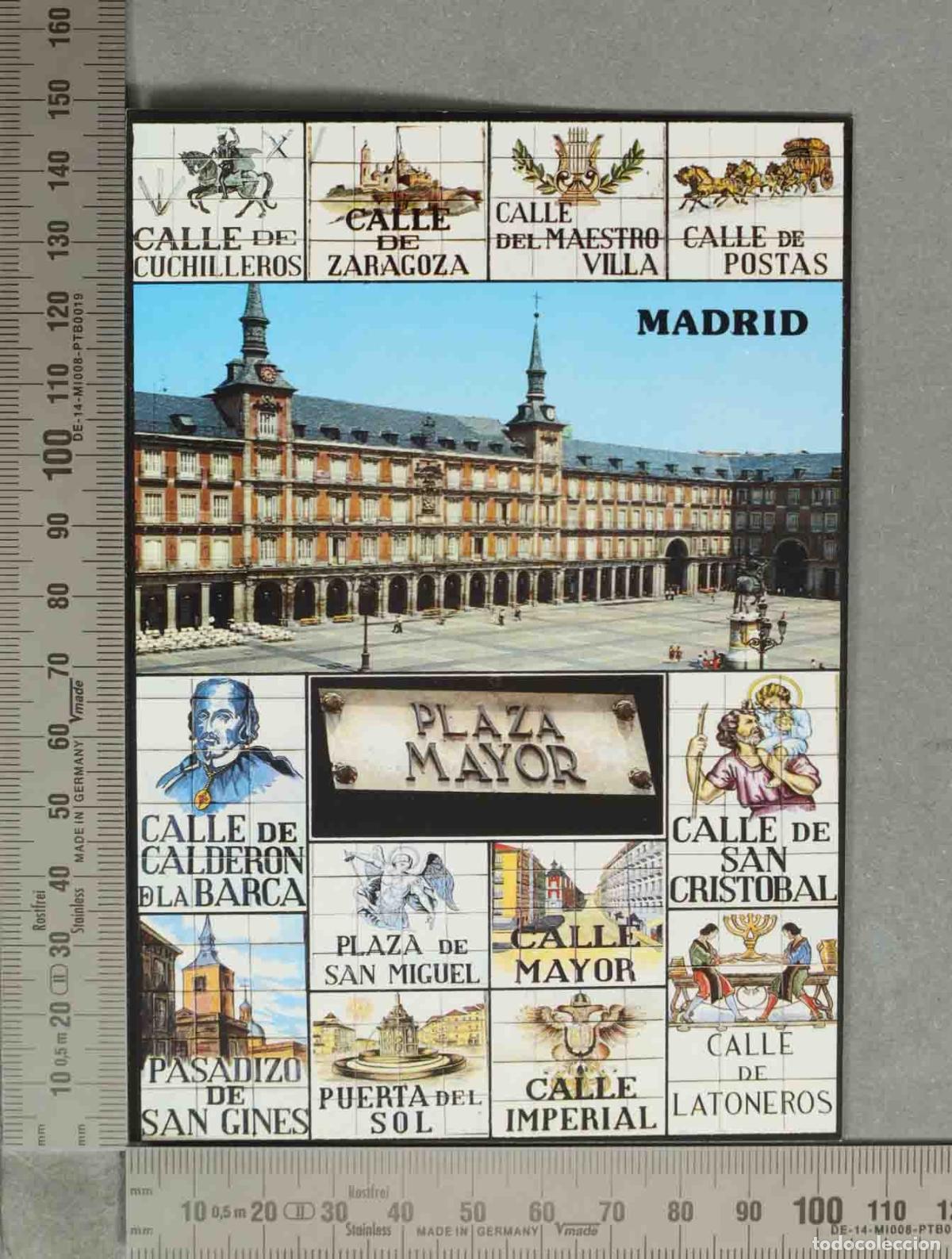 Postales: POSTAL. Madrid - Plaza Mayor - Azulejos de calles