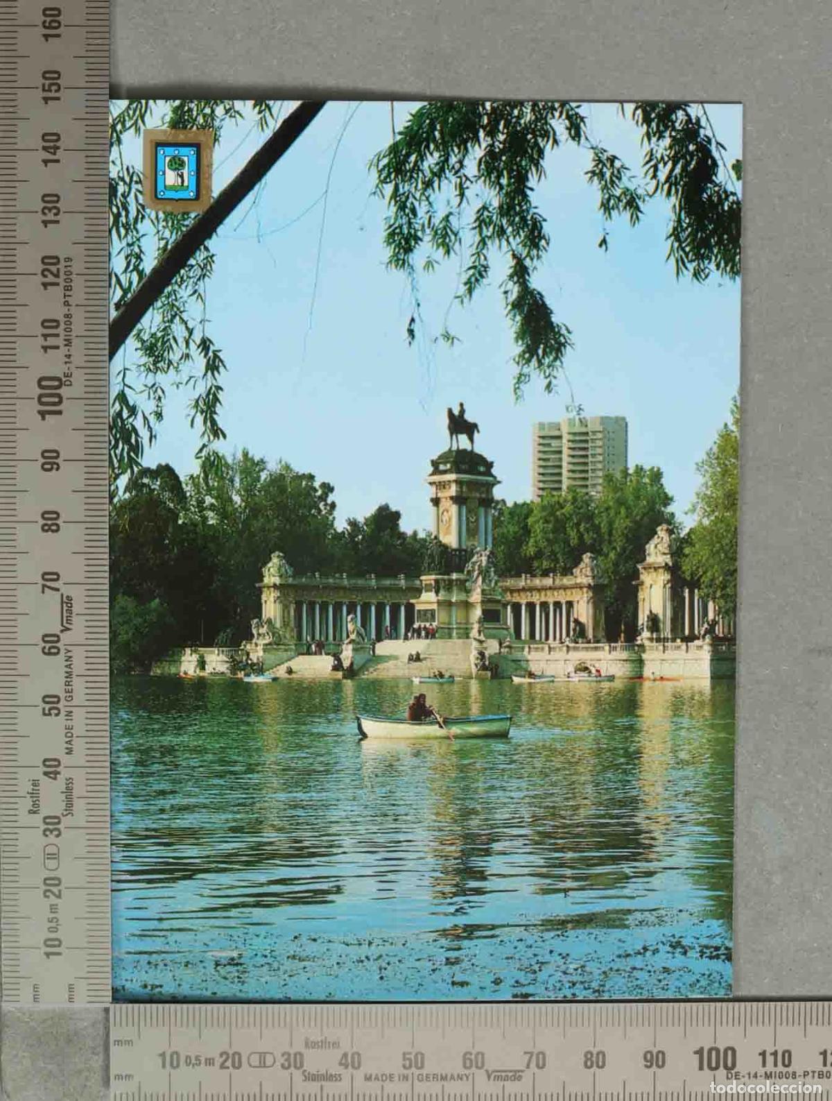 Postales: POSTAL. Madrid - Parque del Retiro - Estanque y Monumento a Alfonso XII