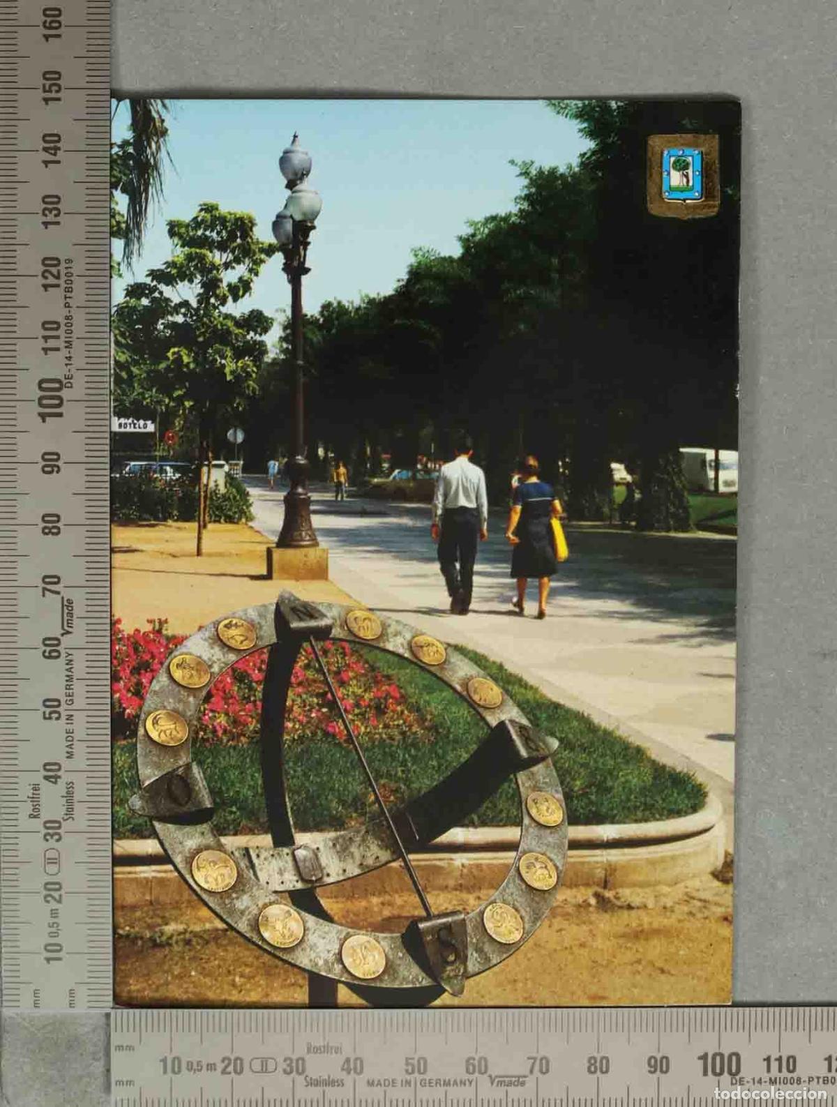 Postales: POSTAL. Madrid - Paseo de Recoletos - Reloj de sol