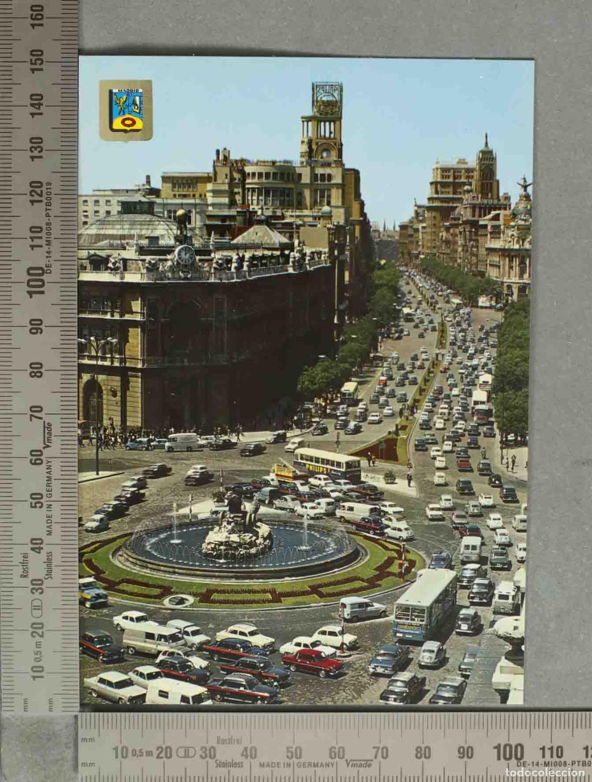 Postales: POSTAL. Madrid - Plaza de Cibeles - Escudo de Oro