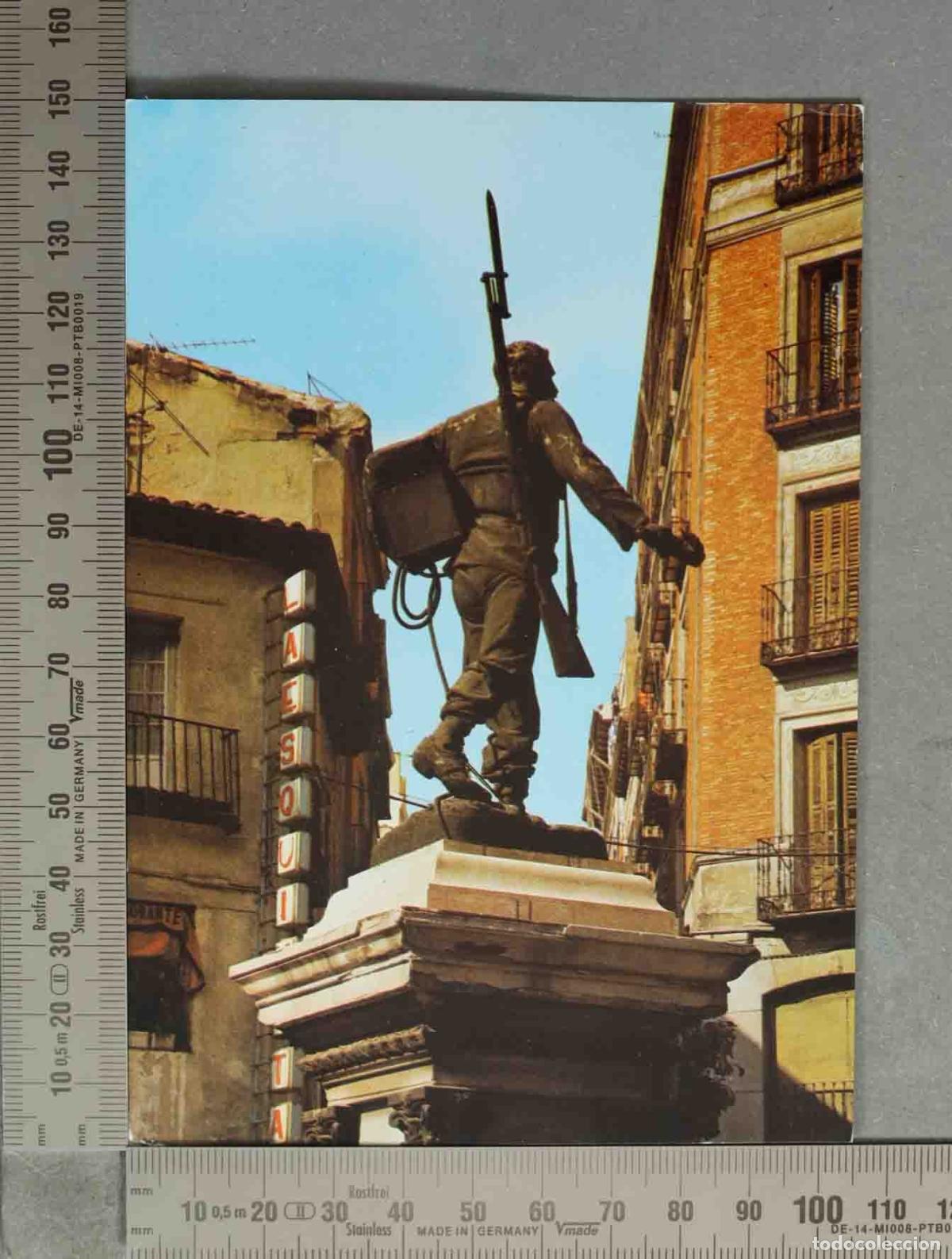 Postales: POSTAL. Madrid - Monumento a Eloy Gonzalo - El H&eacute;roe de Cascorro
