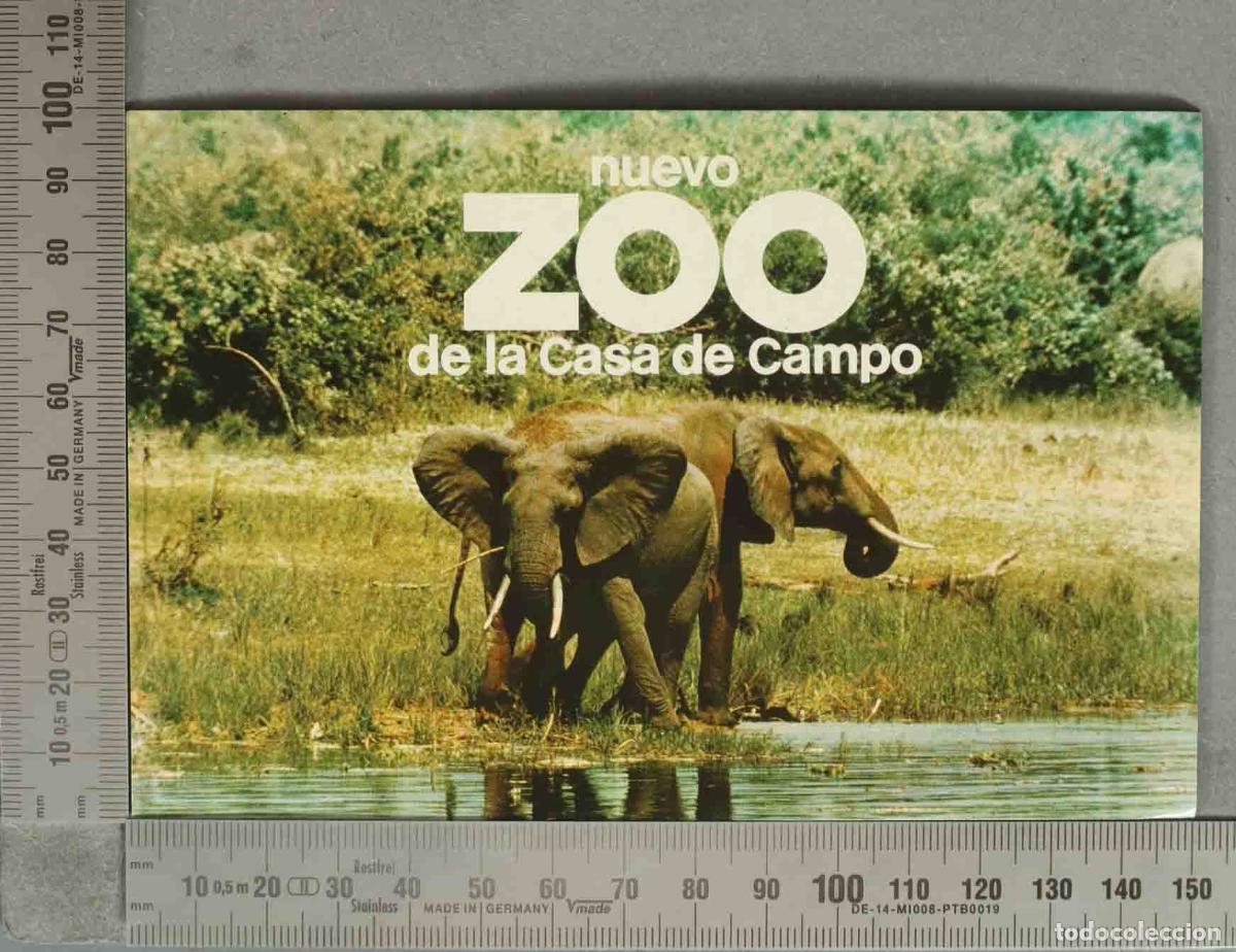 Postales: POSTAL. Plano Callejero Guia de Autobuses de la E.M.T. al Zoo y Parque de Atracciones de la Casa de