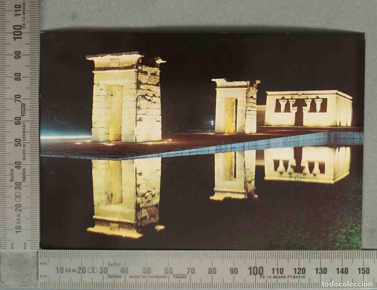 Postales: POSTAL. Madrid - Templo egipcio de Debod - Vista nocturna -