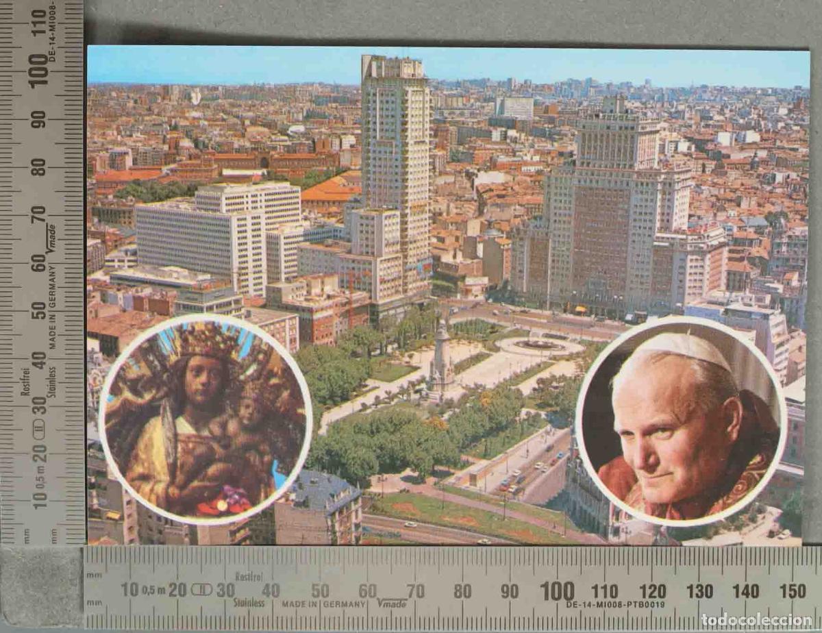 Postales: POSTAL. Madrid - Visita de Juan Pablo II -