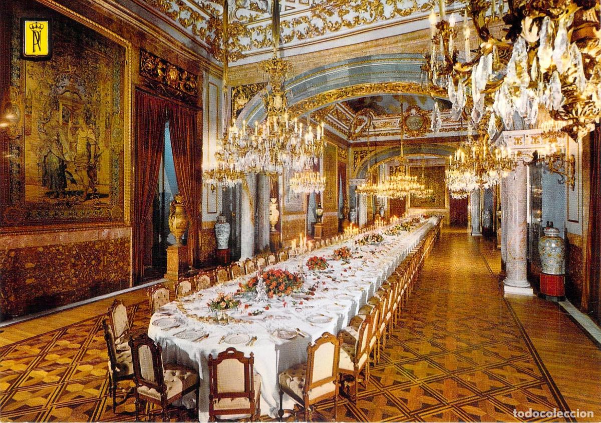 Postales: Postal Palacio Real de Madrid Comedor de Gala