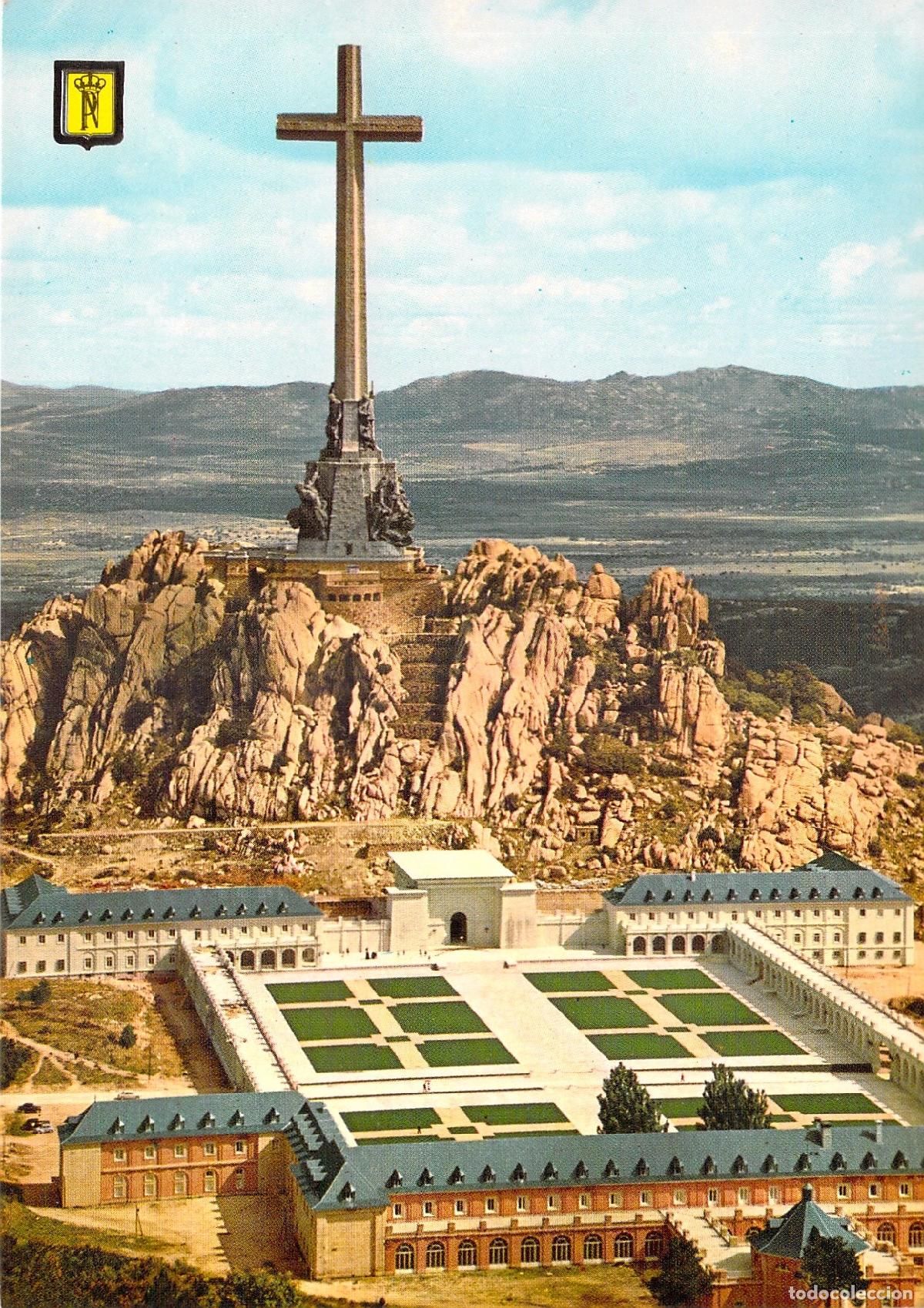 Postales: Postal Valle de los Ca&iacute;dos Vista Posterior y Monasterio