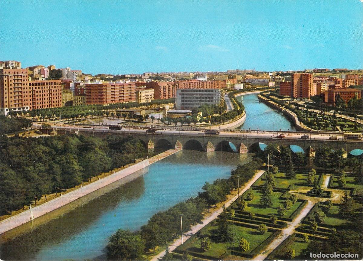 Postales: Postal de Madrid, Puente de Segovia y Ribera del Manzanares
