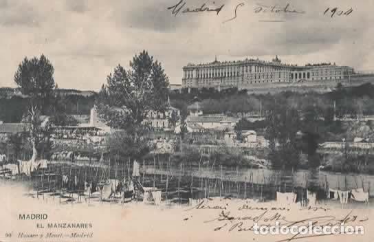 Postales: MADRID DORSO SIN DIVIDIR EL MANZANARES